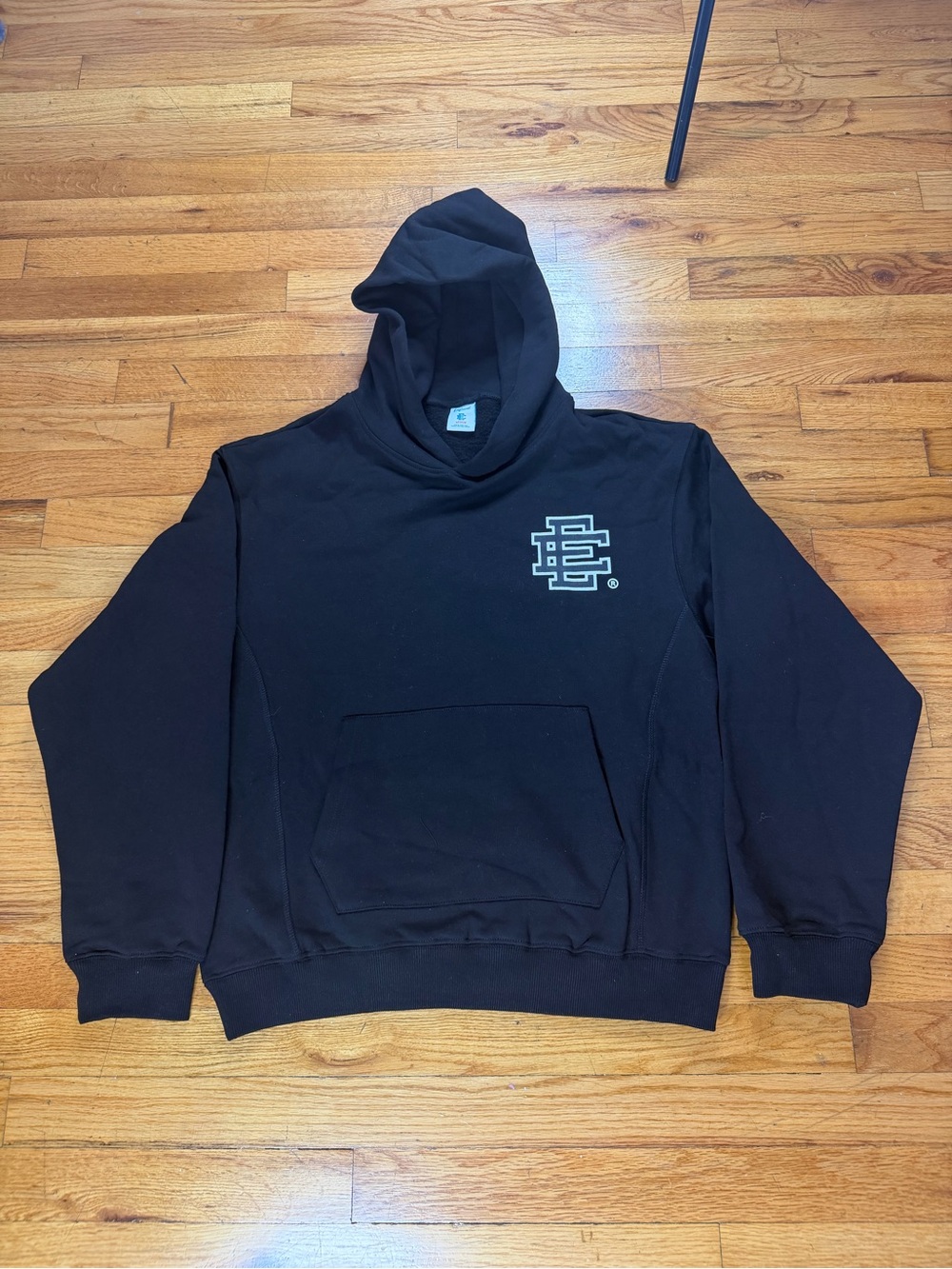 Black Hoodie with Chest Logo